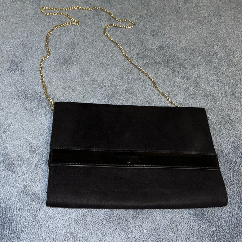 H and M Black Clutch